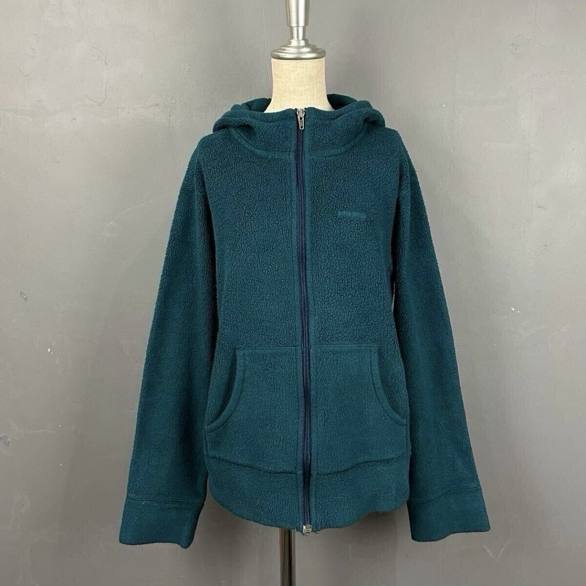 00年製 2000's PATAGONIA パタゴニア フリースジャケット フルジップ パーカー グリーン 緑 ロゴ刺繍 レディース 25110F0拍卖