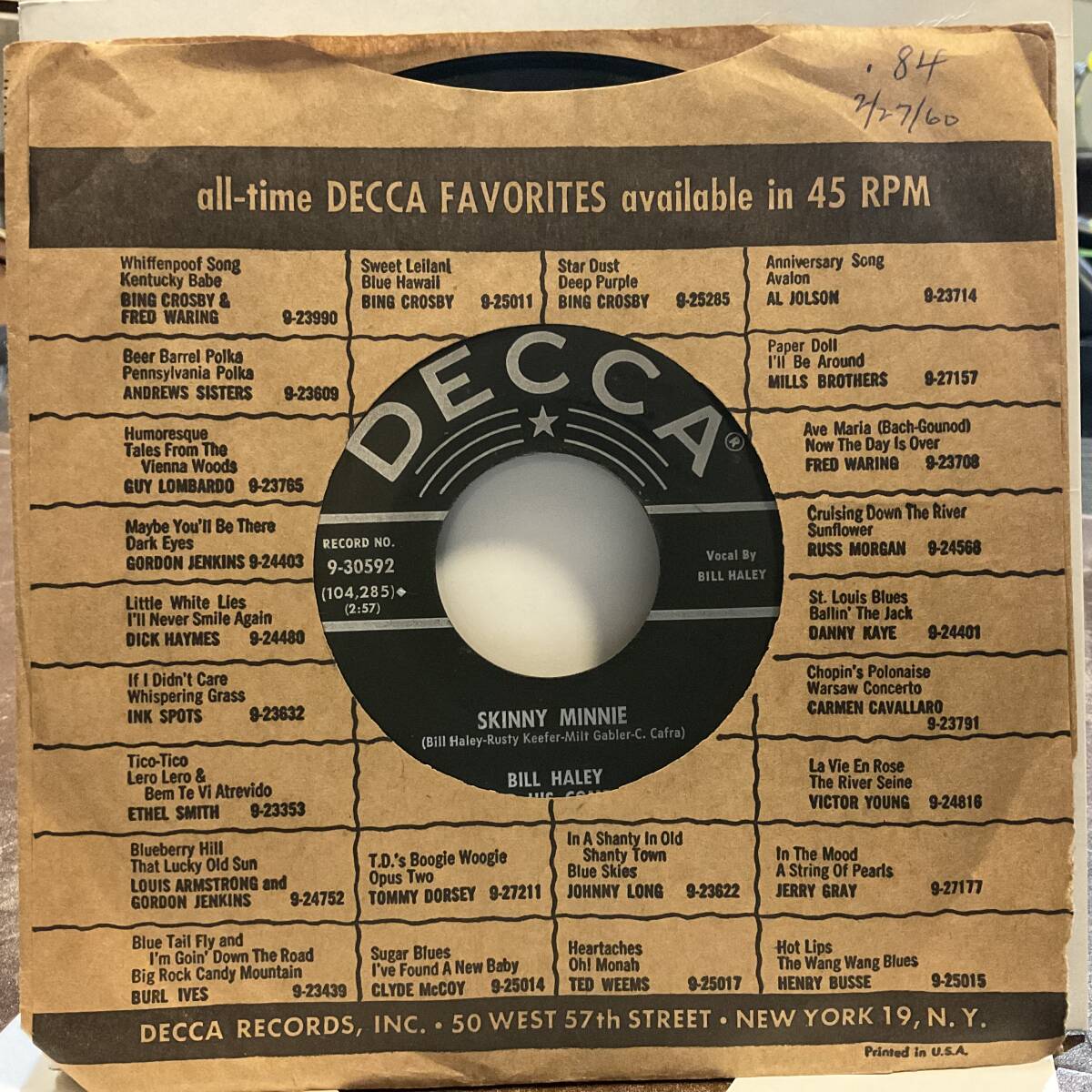 【EP 7インチ】Bill Haley and his comets 50s60s 視聴 R&R R&B Rockabilly Doo-wop British Invasion Jazz Blues Country Soul pop Garage拍卖