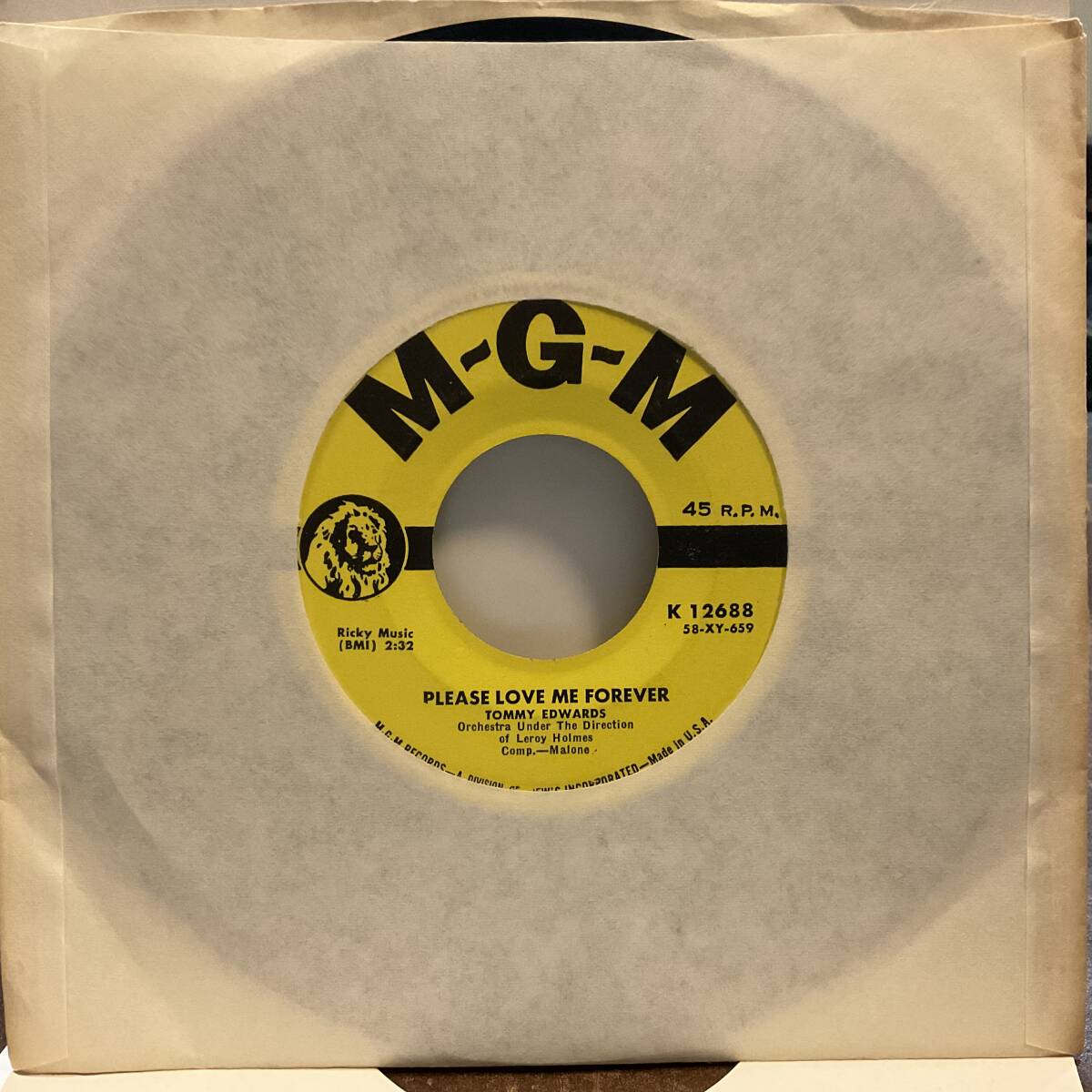 【EP 7インチ】Tommy Edwards 50s60s 視聴 R&R R&B Rockabilly Doo-wop British Invasion Jazz Blues Country Soul pop Garage拍卖