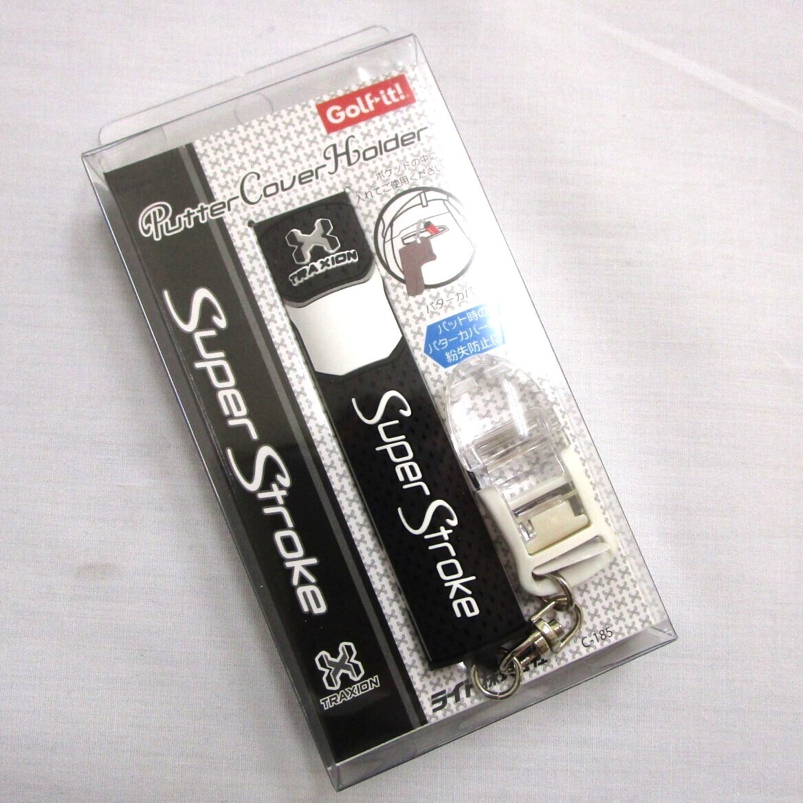 スーパーストローク パターカバー キャッチャー ブラック(080) 日本正規品 SuperStroke Traxion TOUR 2.0 ミニチュア ブラック×ホワイト拍卖