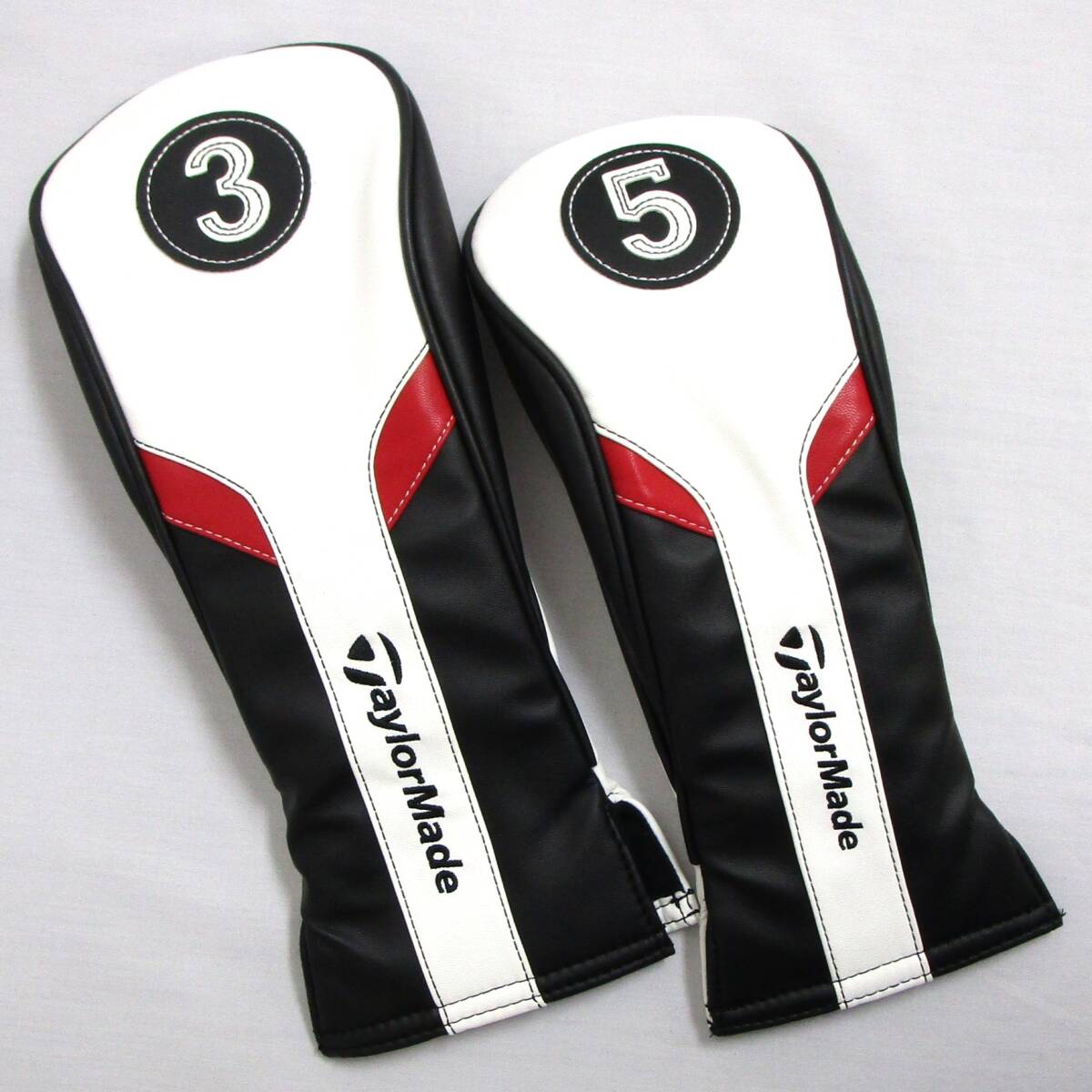TaylorMade ヘッドカバー FW #3/#5用 B1587501/M7110701 テーラーメイド 汎用 Headcover フェアウェイウッド ブラック/ホワイト/レッド拍卖