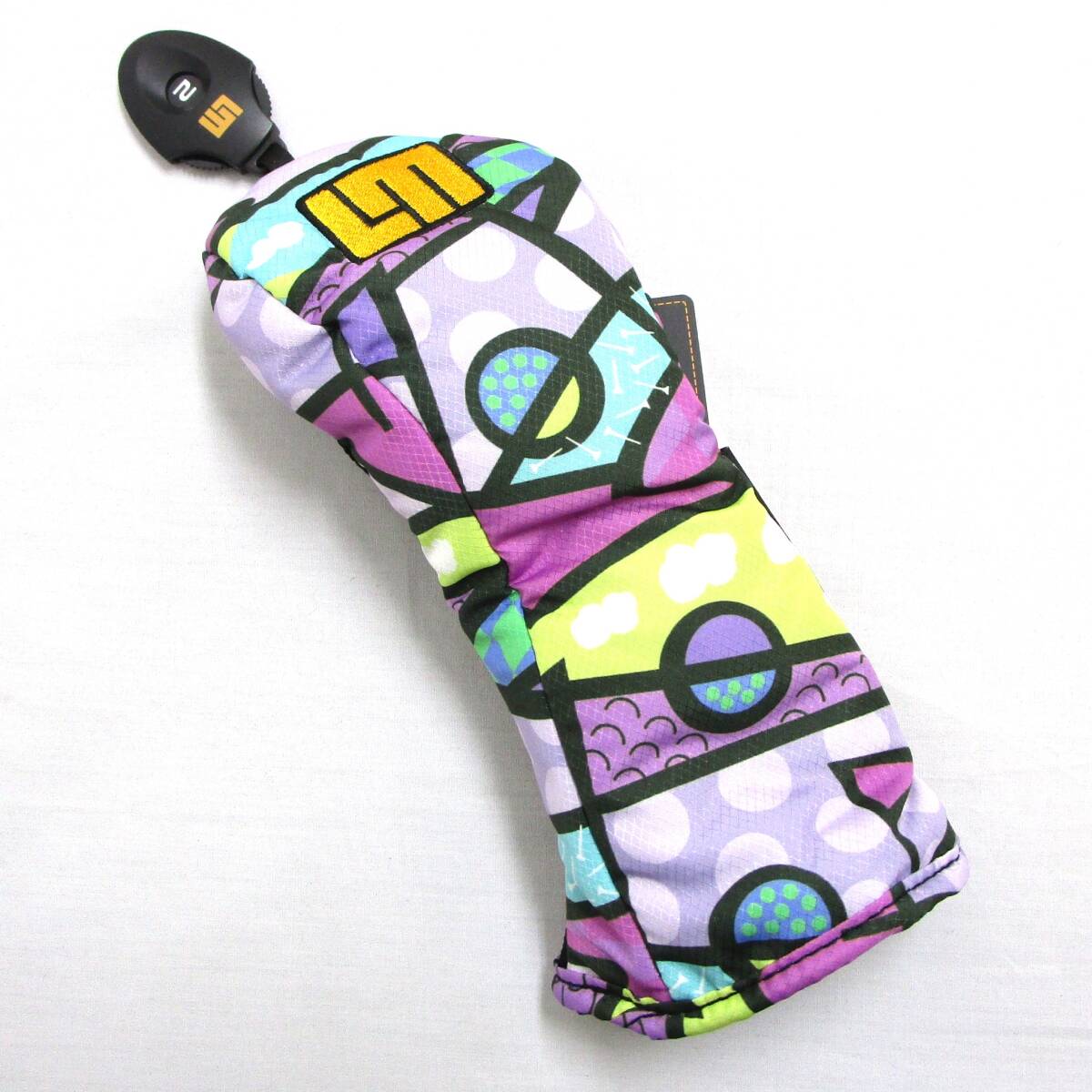 ラウドマウス UT (765-991) 437 Golf Trip Neon Purple/ゴルフトリップネオンパープル 2025年 Loudmouth ヘッドカバー ダイヤル式番手タグ拍卖