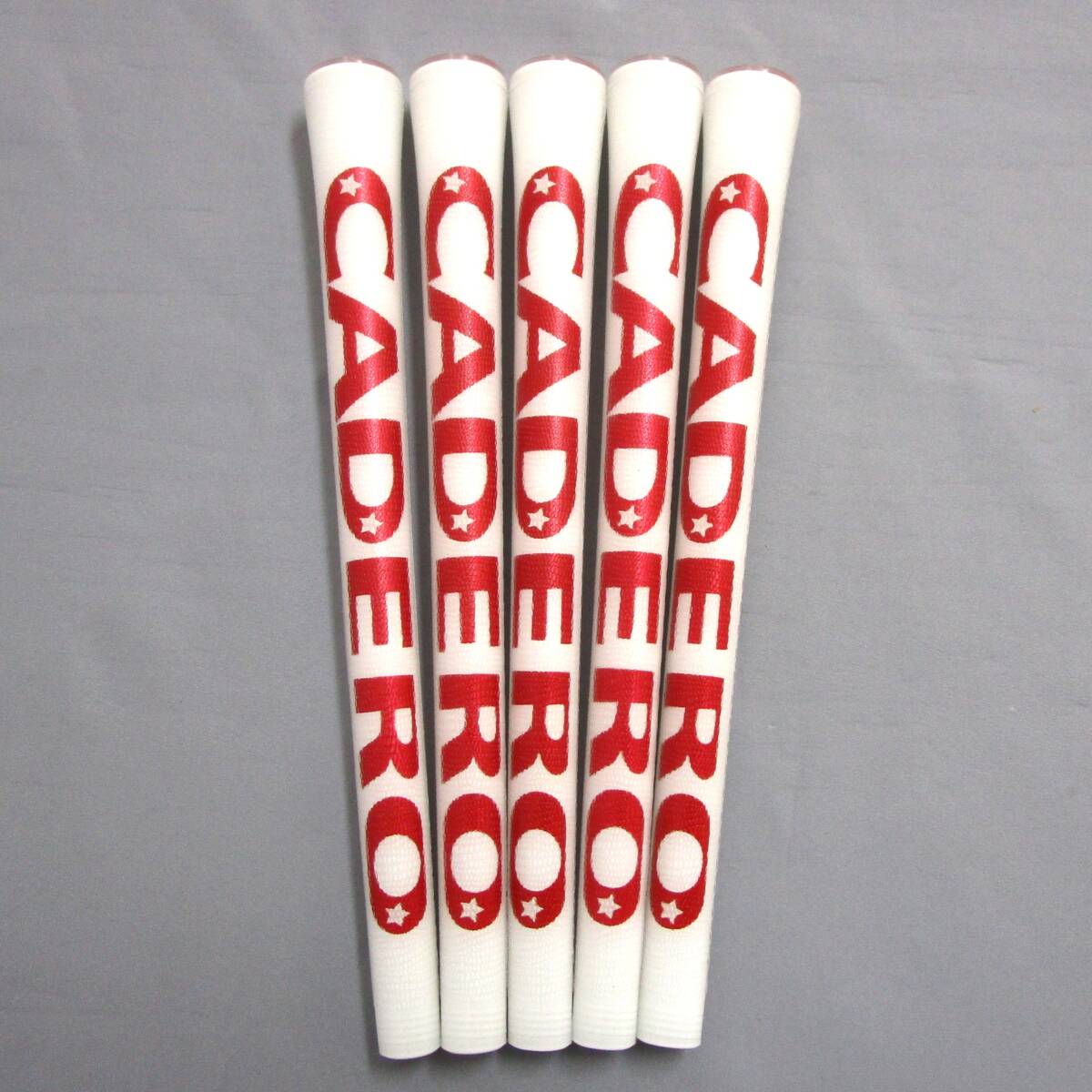 CADERO 2X2 PENTAGON Solo 60X ホワイトレッド 5本 カデロ ツーバイツー ペンタゴン ウッド アイアン 両面テープ装着 バックラインあり拍卖