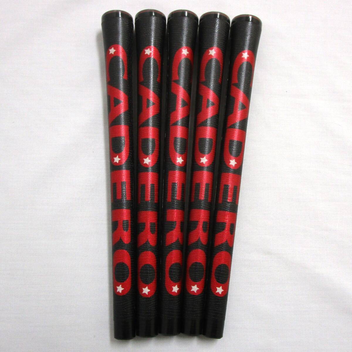 CADERO 2X2 PENTAGON Solo 60X ブラックレッド 5本 カデロ ツーバイツー ペンタゴン ウッド アイアン 両面テープ装着 バックラインあり拍卖