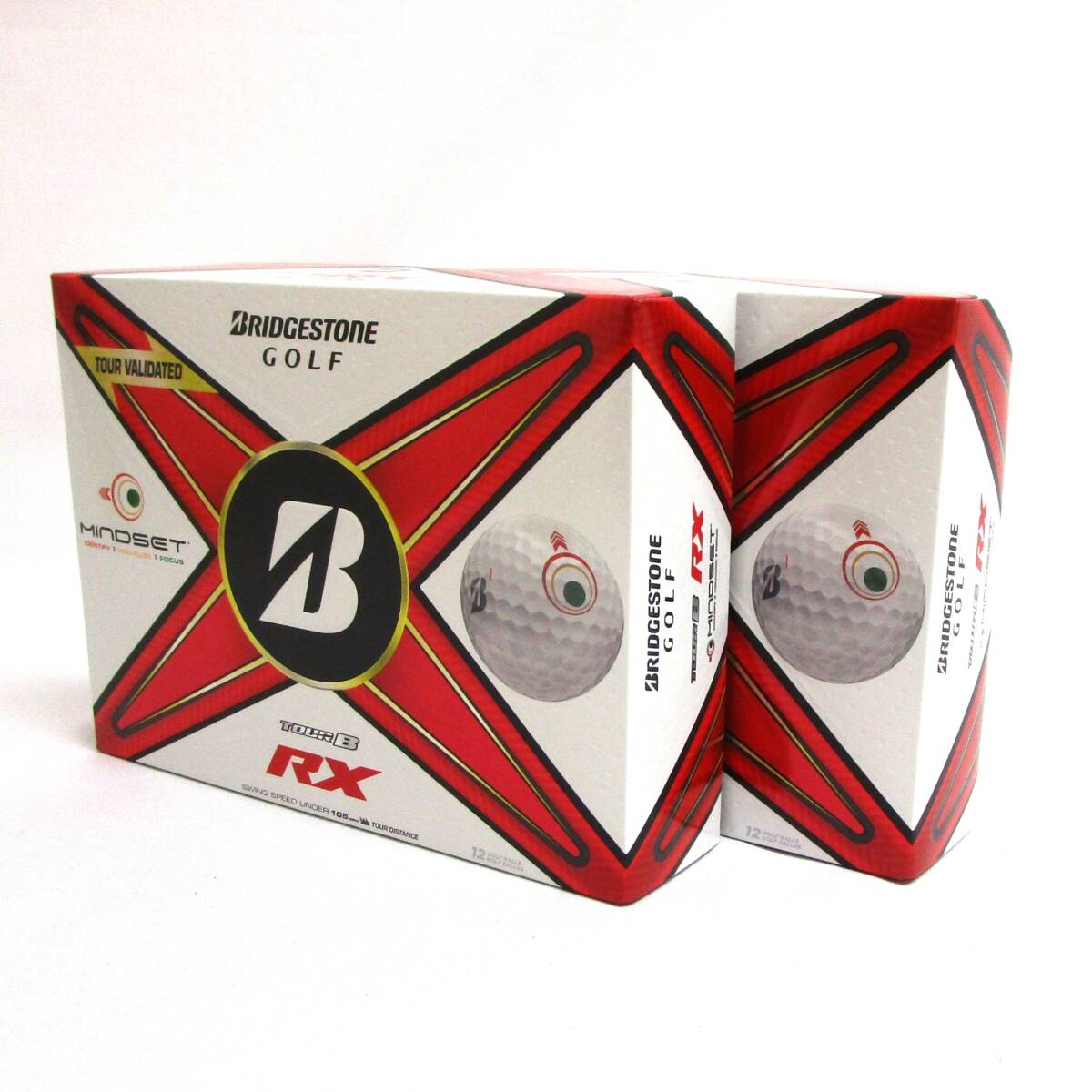 Bridgestone TOUR B RX MindSet 2箱 24球 2024年 ブリヂストン ツアーB マインドセット 3ピース ディスタンス ゴルフボール拍卖