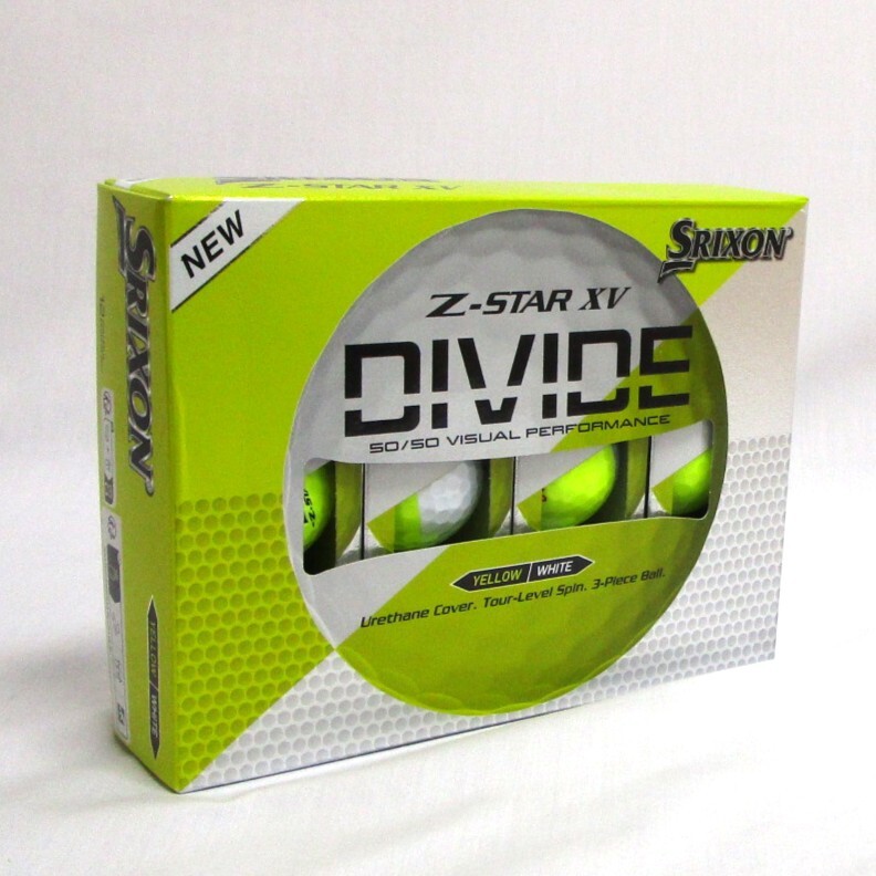 SRIXON Z-Star XV DIVIDE 1箱 12球 ホワイトイエロー US限定 ダンロップ DUNROP スリクソン ディヴァイド ツートン 3ピース 高スピン拍卖