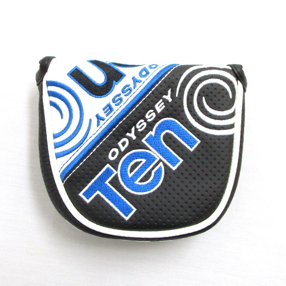 ☆彡ODYSSEY パターカバー 2Ball TEN 青文字 CS マレット 5520219★送料無料 オデッセイ 2ボール テン 大型マレット センターシャフト拍卖