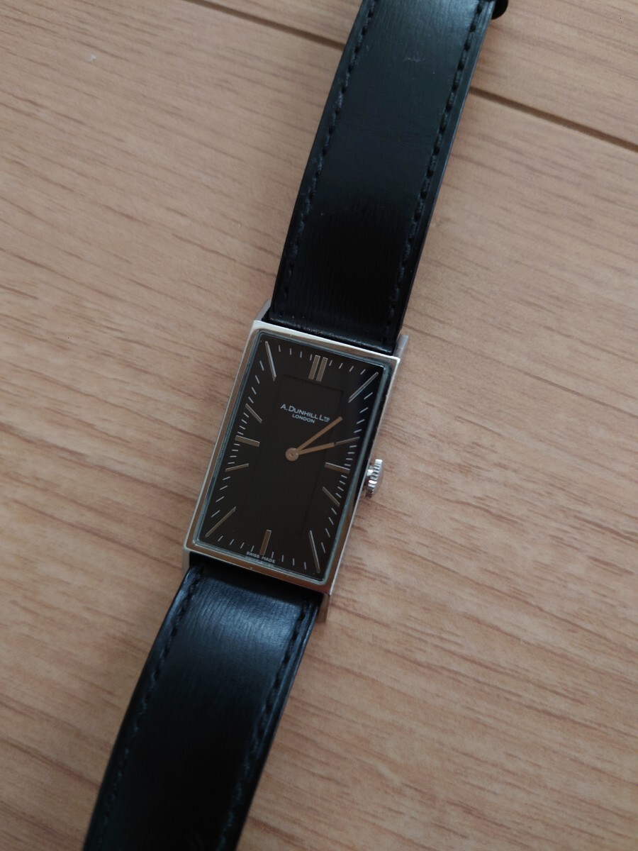 名品 ダンヒル ウェイファー 黒文字盤 フルオリジナル拍卖