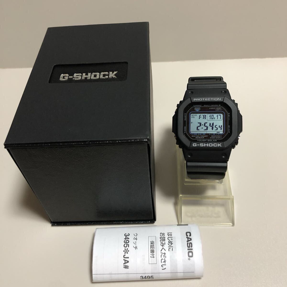 【未使用】G-SHOCK GW-M5610U-1CJF タフソーラー ソーラー電波 フルオートLEDライト マルチバンド6 ブラック拍卖