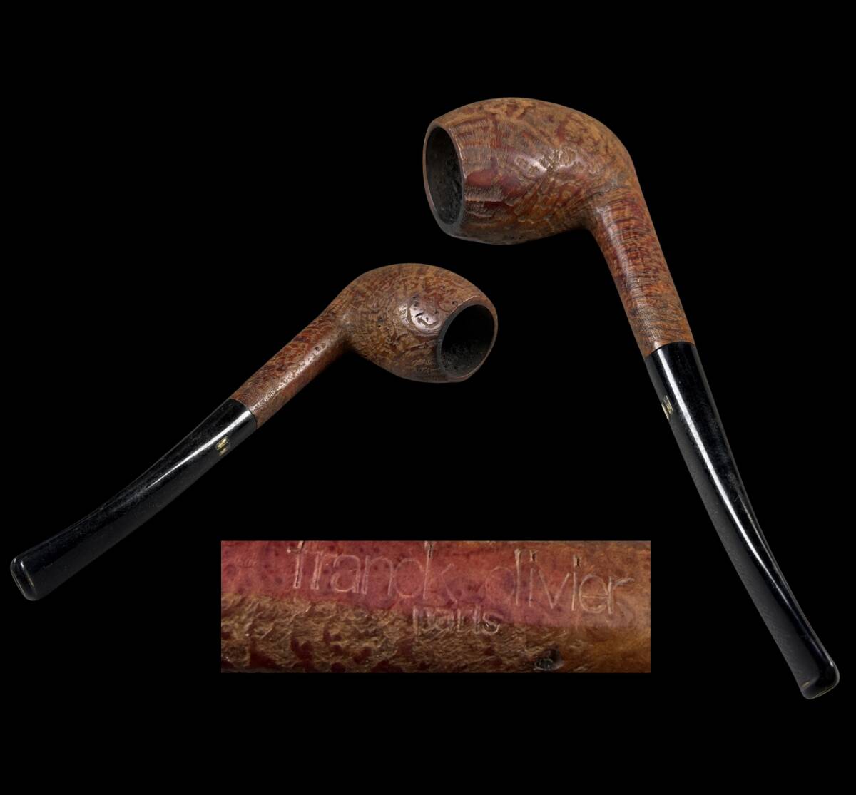 【偲】うぶ品 franck olivier(フランク・オリビエ)フランスのブラン時代物 古いパイプ ランド パイプ 喫煙具 t-111拍卖