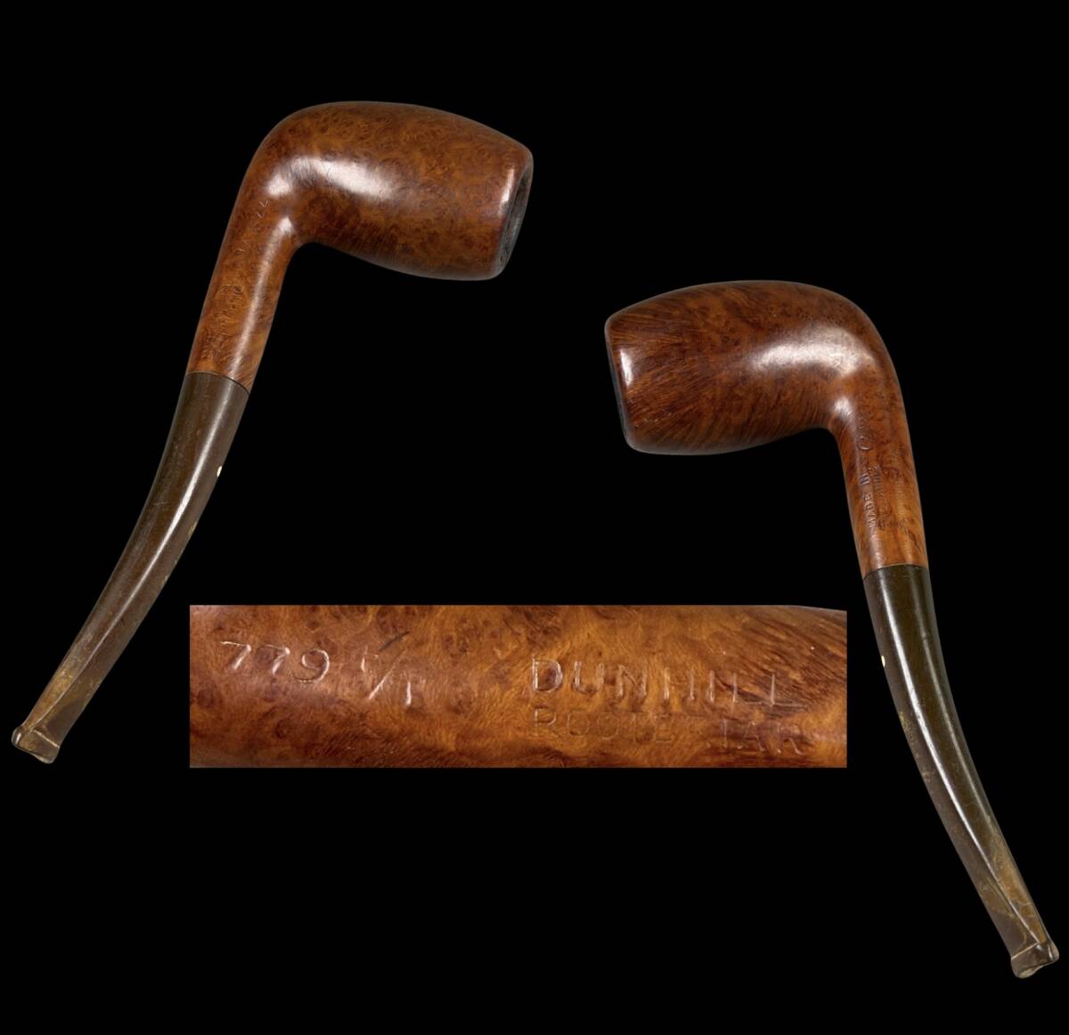 【偲】うぶ品 DUNHILL(ダンヒル)ROOT BRIAR(ルート・ブライヤー)高品質木 時代物 古いパイプ ランド パイプ 喫煙具 t-113拍卖
