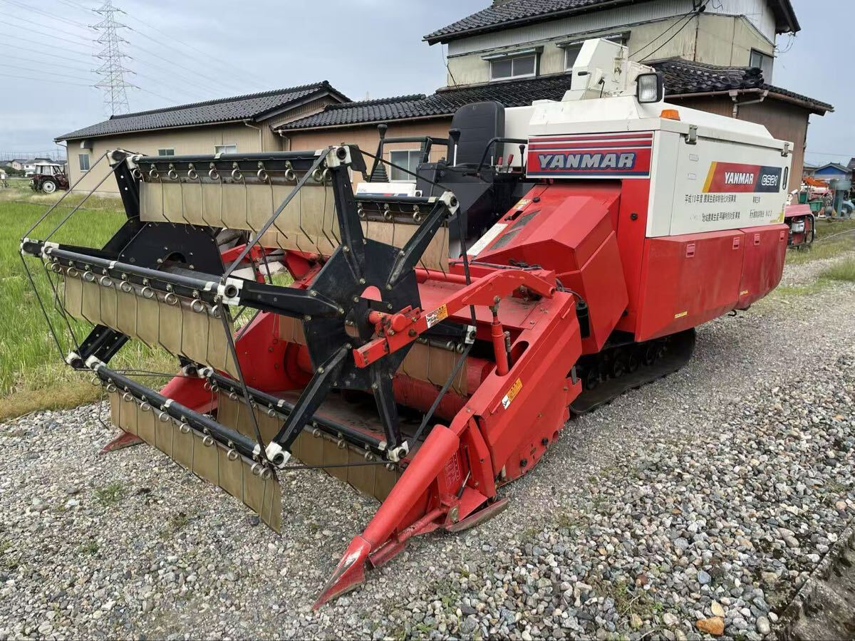 ★富山県★ ヤンマー YANMAR CS21 大豆・そば用コンバイン 袋取り 21馬力 HST UFO 中古 動作良好拍卖