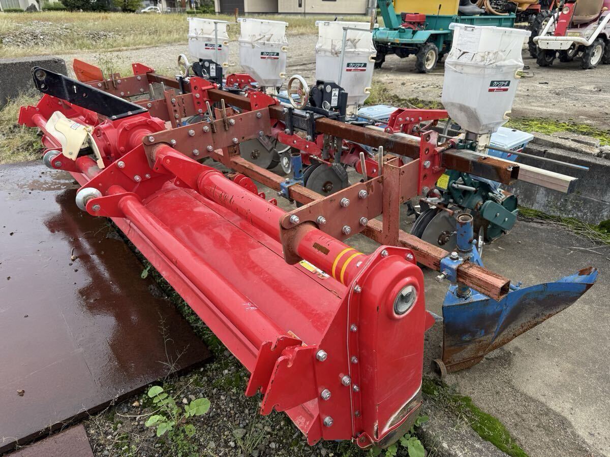 ★富山県射水市★ヤザキ/矢崎 クリーンシーダ 4連 播種機 施肥機 ニプロ ドライブハロー付き HL3220B 現状販売拍卖
