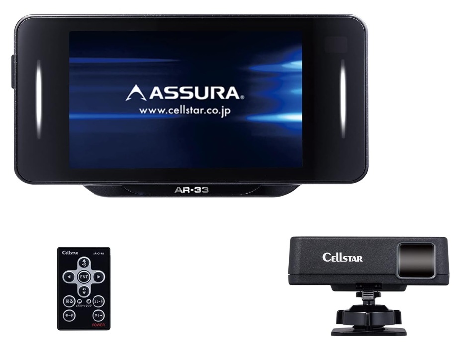 セルスター ASSURA レーザー光&GPSレーダー探知機 AR-33 OBDII対応 3.2インチ 中古拍卖