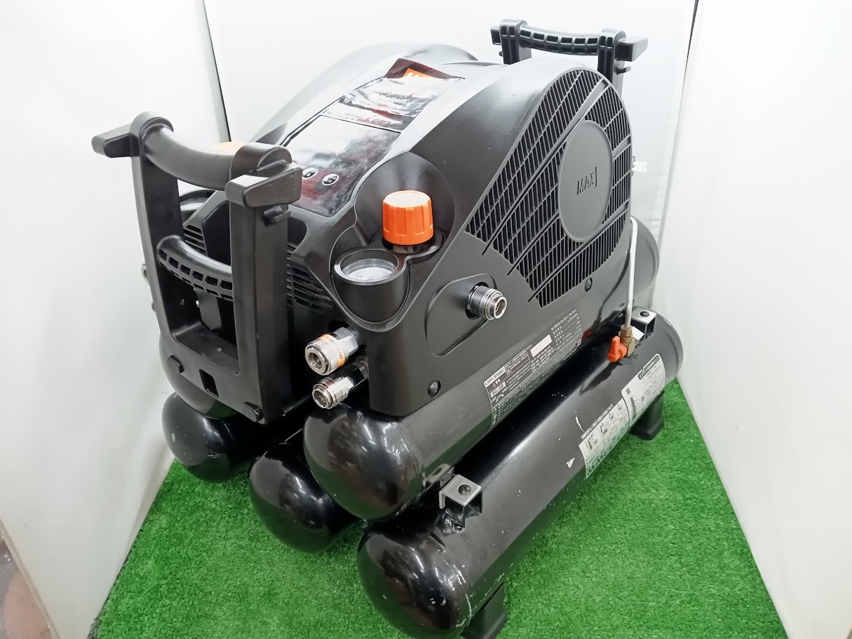 中古 MAX マックス 高圧専用 エアコンプレッサ Bluetooth タンク容量27L AK-HH1270E3 満タンまで約14分30秒拍卖