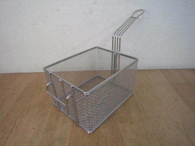 フライヤー用 ステンレス バスケット かご 19×24×深さ14cm拍卖
