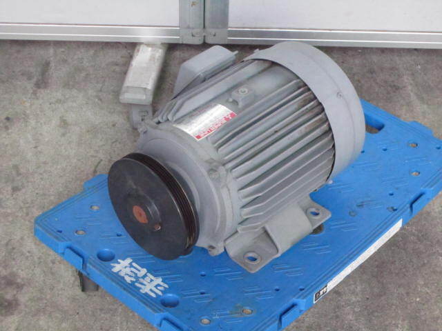 【福岡発】MITSUBISHI SUPERLINE 5馬力モーター SF-JR 3.7kw 三相200v拍卖
