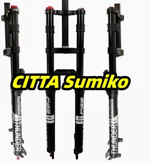 サイクリングサスペンションフォーク、27.5 / 29インチマウンテンバイクフォーク、トラベル160mm 1-1 / 8ダウンヒルサスペンションフォーク拍卖