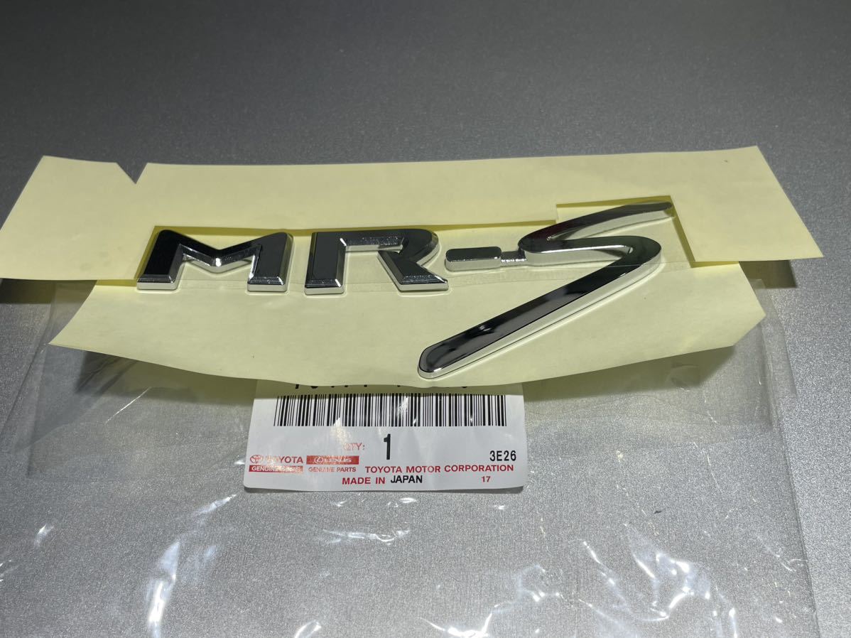 ■■■③在庫有すぐ発送 新品未使用 安心トヨタ純正 MR-S エンブレム ZZW30 リアバンパー ステッカー 13cmX5cm拍卖