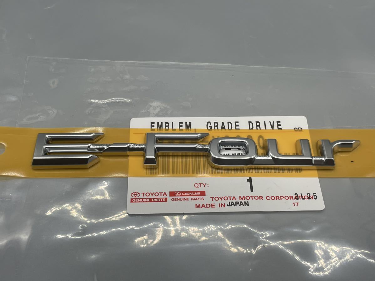 ■■■ 安心トヨタ純正 E-Four エンブレム 40系 新型 アルファード ヴェルファイア AAHH40W拍卖