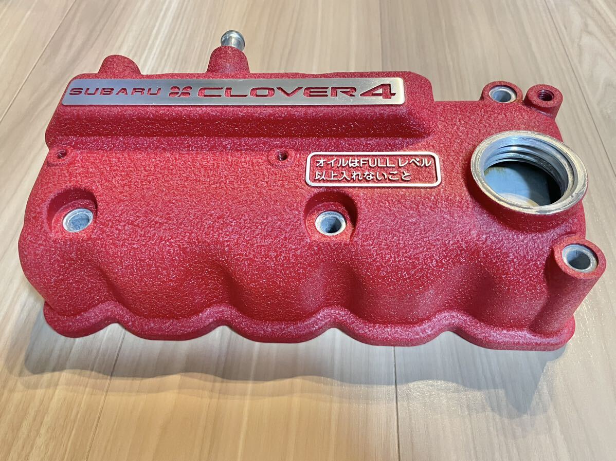 ■■■①在庫有すぐ発送 プロ仕上げ 赤帽仕様 スバル サンバー1本 赤結晶塗装 ヘッドカバー カムカバー タペットカバー塗装後未使用 EN07 拍卖