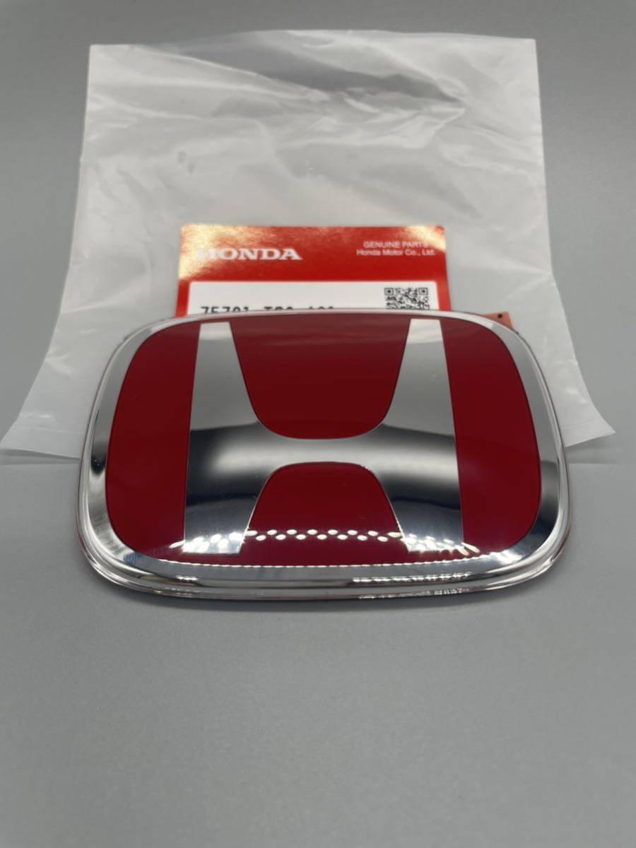 ■■■ 即決 正規品 ホンダ純正品 新型 FL5 リア レッドHマーク タイプR エンブレム 大きさ 約縦80mmX98mm拍卖