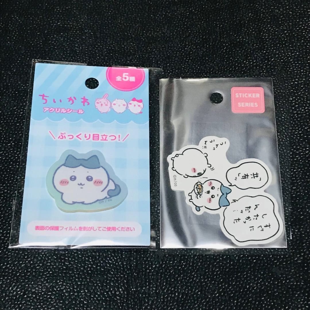 共有 ハチワレ 香箱 ちいかわ どこにいるのか気になって アクリルシール スマホに貼れるサイズのステッカー セリア キャンドゥ ダイソー拍卖