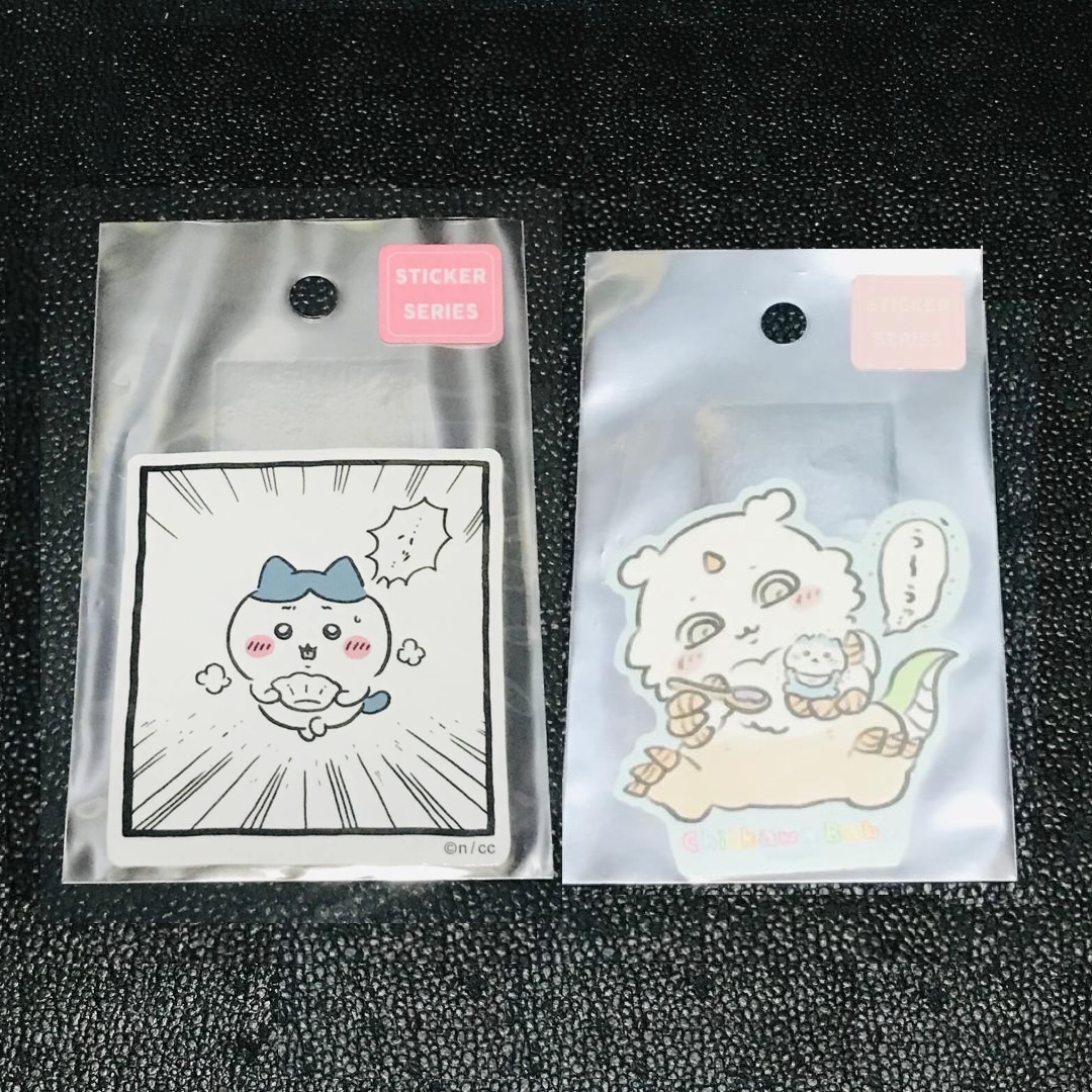 ハチワレ あのこ あの子 ちいかわ baby ベビー スマホに貼れるサイズのステッカー シール ちいかわらんど ナガノ マーケット くじ ガチャ拍卖