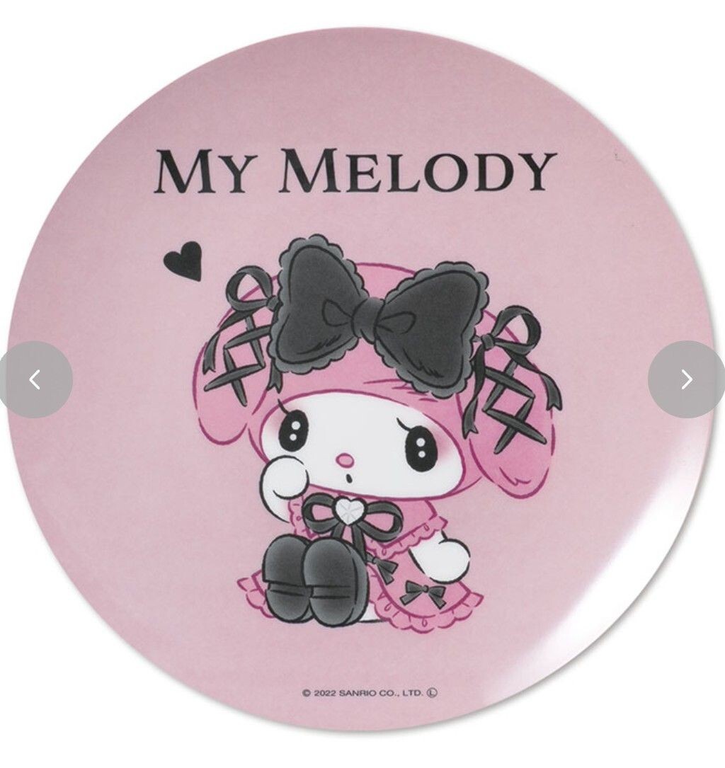 ☆ 新品未使用! 真夜中のメロクロ メラミンプレート♪ マイメロディ 皿 ピンク メラミンプレート サンリオ プレート お皿 食器 拍卖