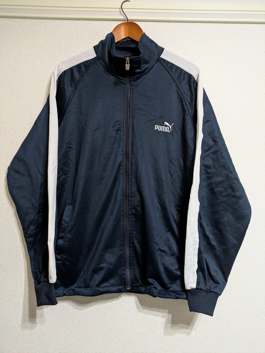PUMA トラックジャケット ネイビー バックロゴ入り!拍卖