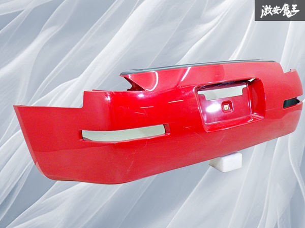 【破損無し!】日産純正 Z33 フェアレディZ 前期 リアバンパー ナンバー灯付 赤 レッド 85022-0D040 即納 棚31B3拍卖