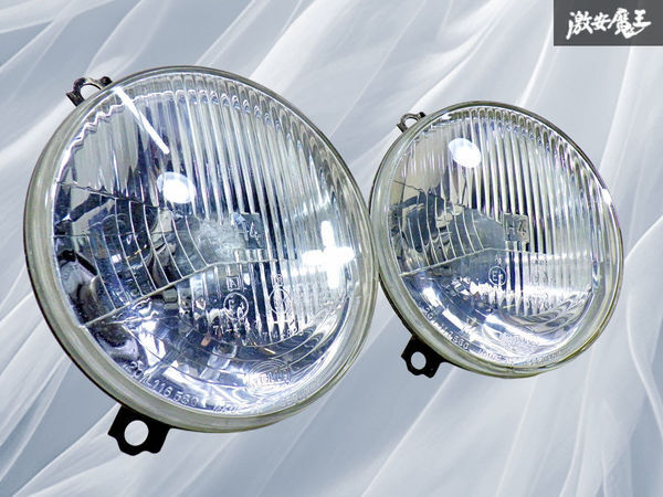 【ストア出品】VW 純正 ゴルフ MK2 HELLA ハロゲン シールドビーム ヘッドライト 180mm バルブ交換可 H4 HI/LO 左右 192941753 棚27F2拍卖