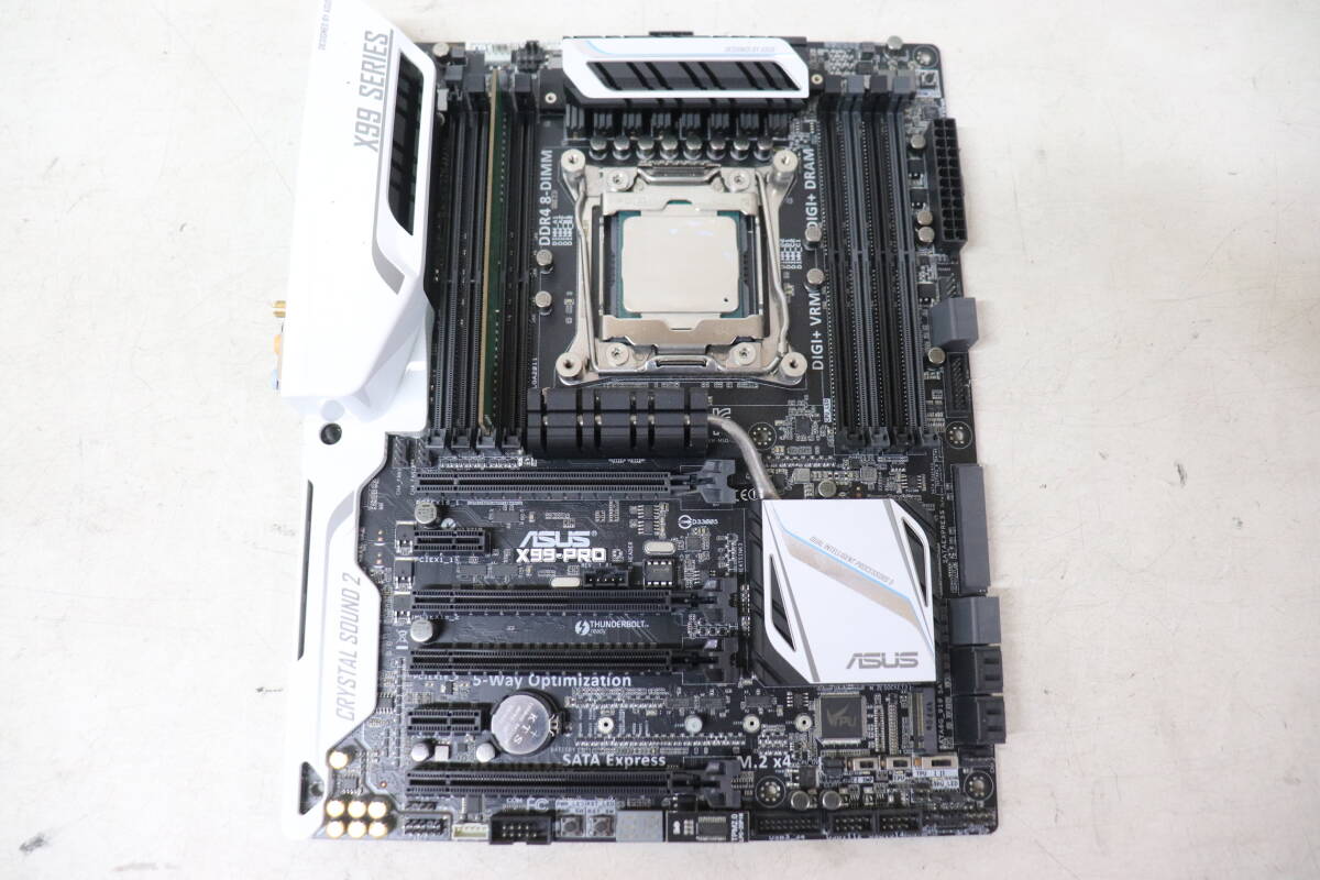 Y08/762 Asus マザーボード X99-pro CPU i7-5820k 3.3GHz メモリ 4GB 現状品拍卖