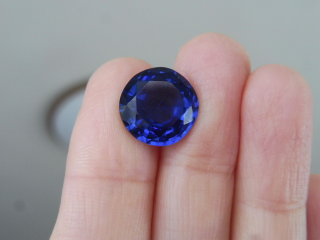 鑑別あり ブルーサファイア ラウンドカット 約10ct ルース ロイヤルブルー リングやペンダントに!拍卖