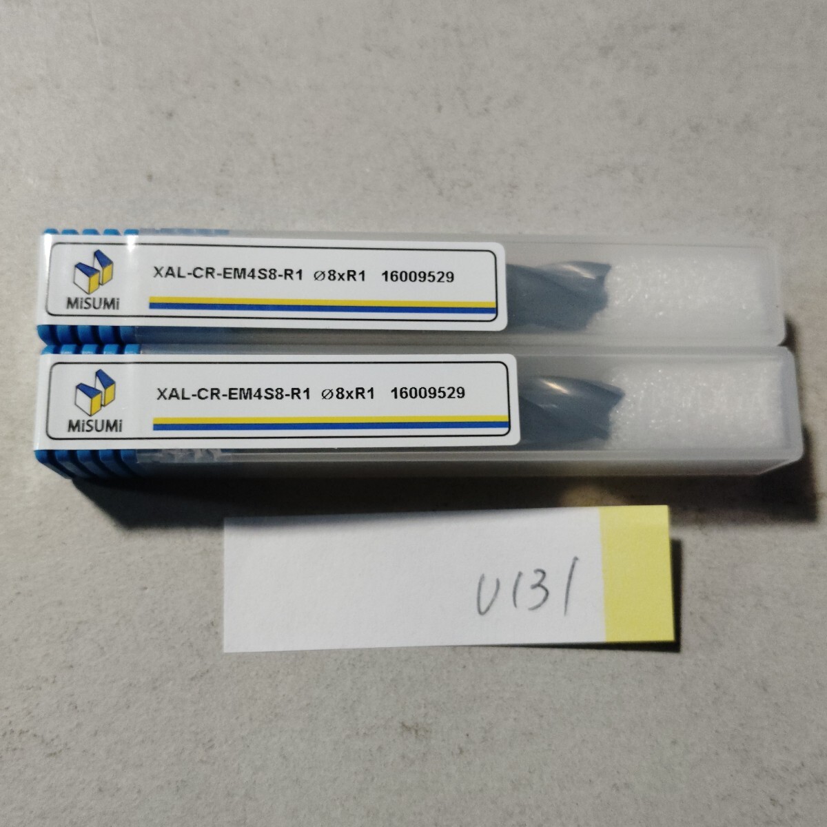 u131 未使用品 ミスミ 超硬エンドミル Φ8×R1 XAL-CR-EM4S8-R1 4枚刃 2本 鉄工 消耗品 フライス盤 旋盤 切削工具 MISUMI拍卖