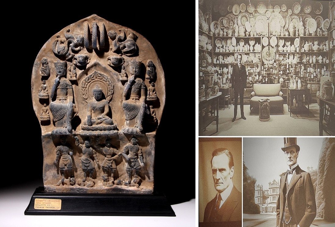 実業家コレクト放出 1285 宋時代 瑠璃 仏彫刻 台座付 高さ約36cm (検)置物 石仏 仏像 仏教彫刻 仏教美術 唐物 中国美術拍卖