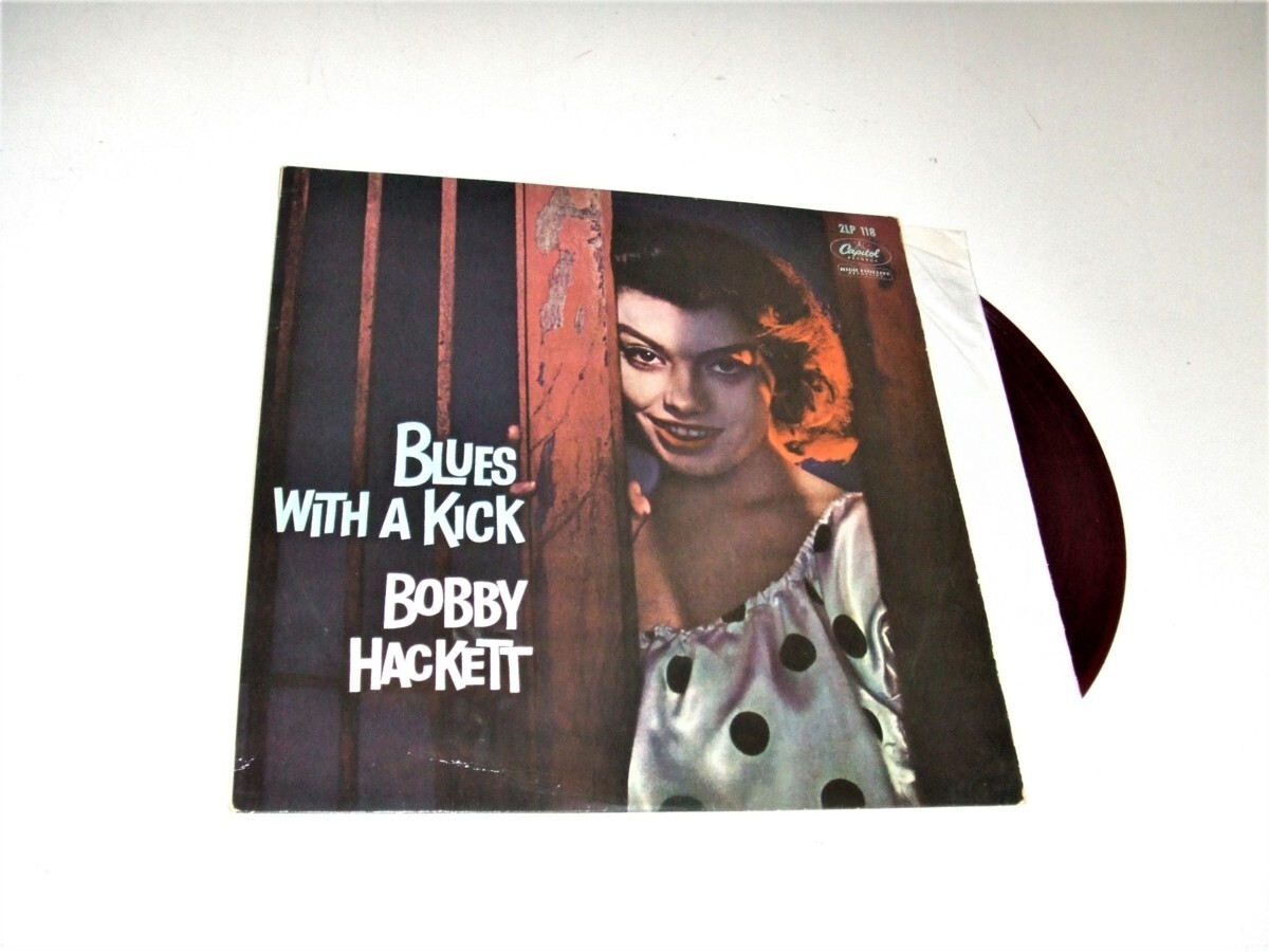 赤盤!LP★ボビー・ハケット BOBBY HACKETT/Blues With A Kick★ムーディーなブルース演奏盤!ミルトン・ヒントン(b)参加!2LP 118拍卖