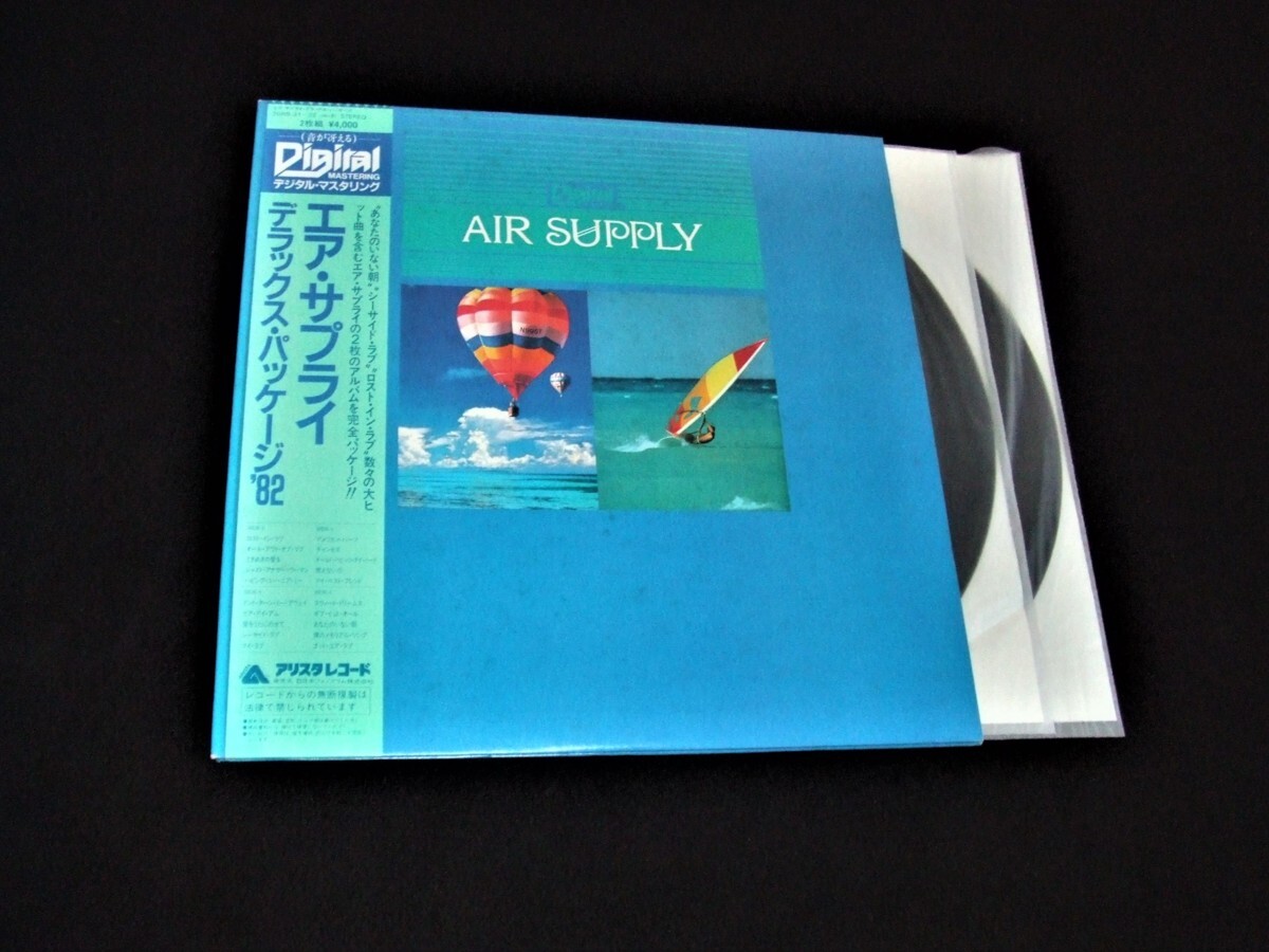 ヒット曲満載の2枚組!帯付LP★エア・サプライ/デラックス・パッケージ '82★“ロスト・イン・ラブ” “シーサイド・ラブ” 他拍卖