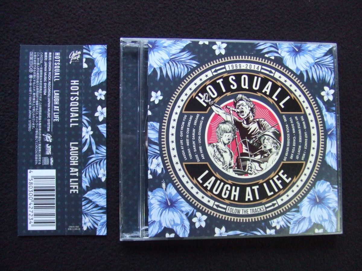 帯付CDアルバム★HOTSQUALL/Laught at life★ベスト盤!拍卖