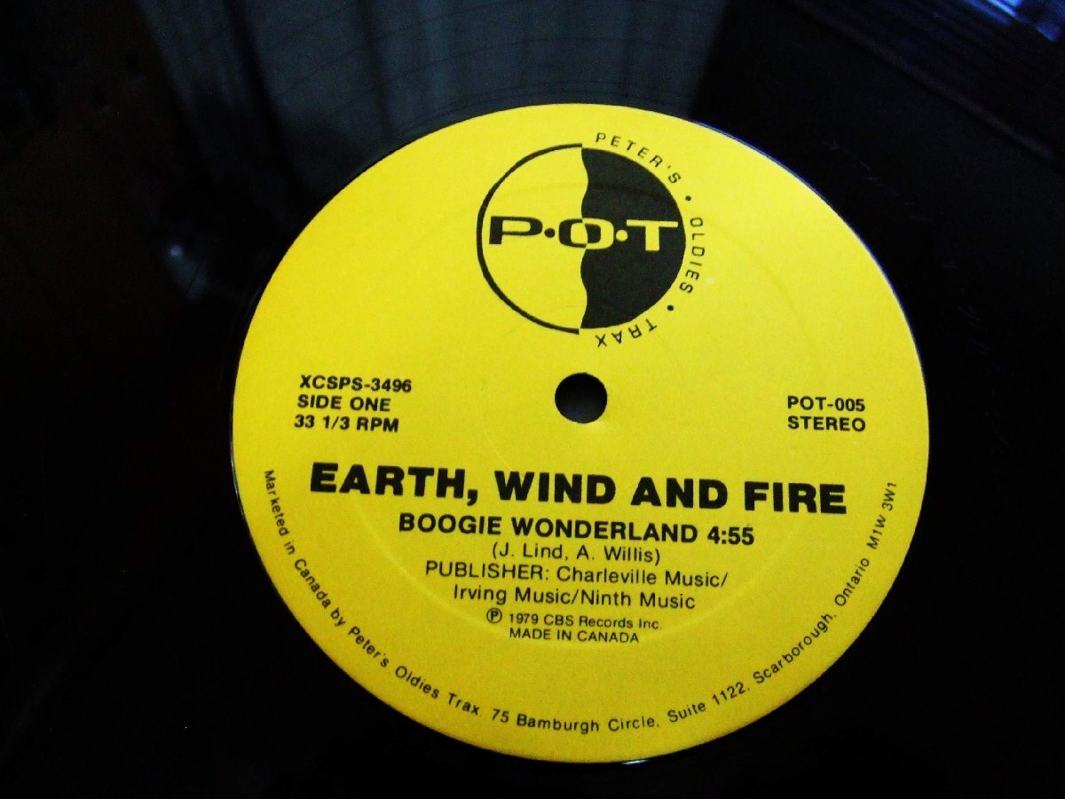 カナダ盤!12inchS★EARTH WIND & FIRE/BOOGIE WONDERLAND THE EMOTIONS/BEST OF MY LOVE★ディスコヒット!拍卖