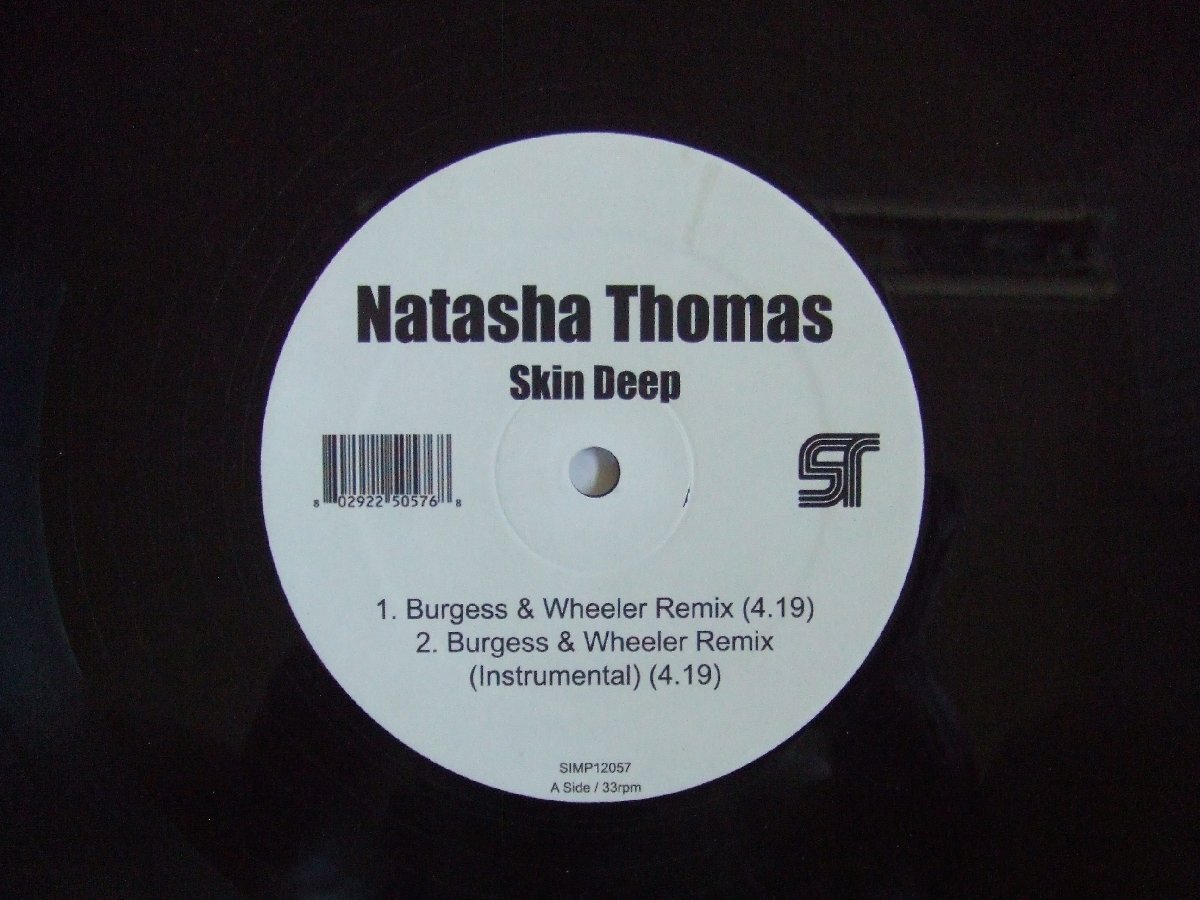 12inchS★NATASHA THOMAS/SKIN DEEP★透き通った歌声!拍卖