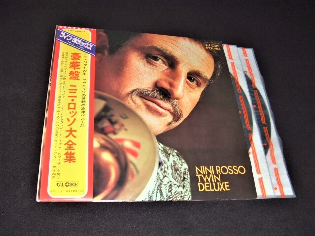 帯付2枚組LP★トランペットの巨匠!ニニ・ロッソ★全24曲!“ガラスの部屋”収録!拍卖