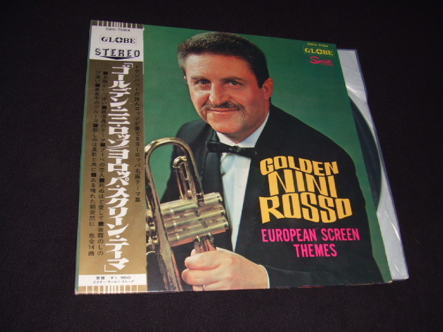 帯付LP★トランペットの詩人!ニニ・ロッソ★鉄道員のテーマ、太陽がいっぱい、」死ぬほど愛して 他 ヨーロッパの映画音楽 14曲収録!拍卖
