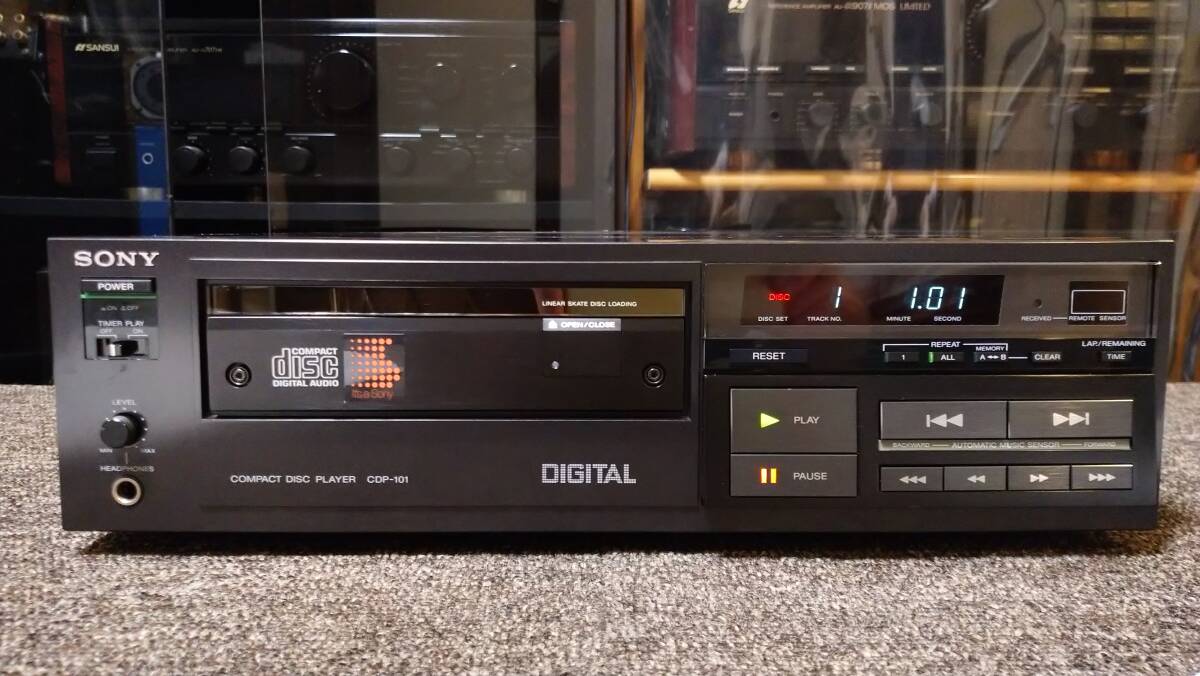 SONY ソニー CDP-101 希少 『 オーバーホール実施 保証あり 』 CDプレイヤー拍卖