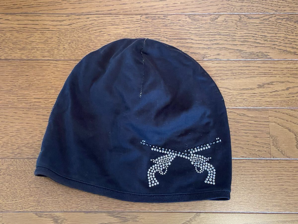 ★美USED★ roar ロアー ビーニー /クロスガン ブラック(黒) フリーサイズ拍卖