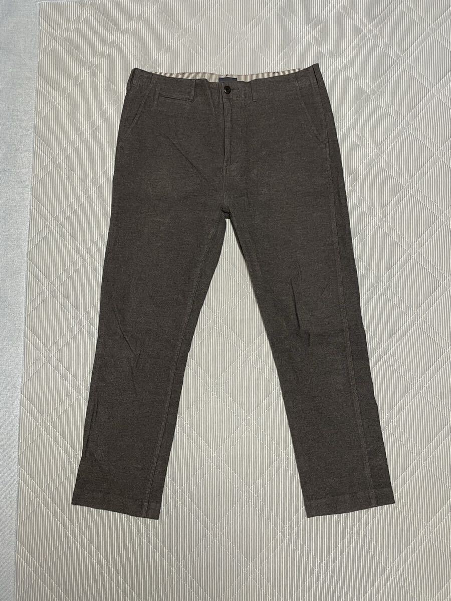 ★美USED★BEAMS ビームス コットンフランネルパンツ SIZE=XL グレー拍卖