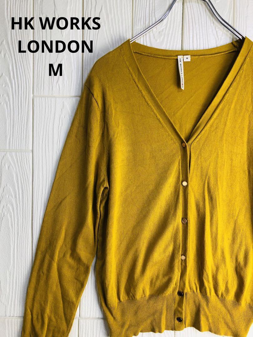 HK WORKS LONDON マスタード 長袖カーディガン Mサイズ拍卖