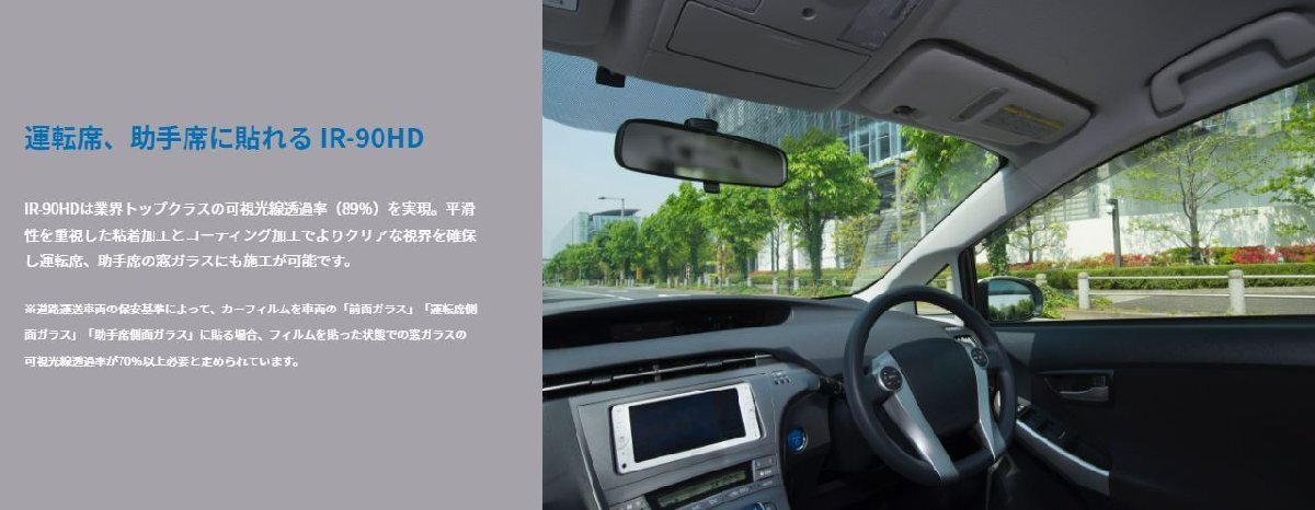 (スズキ内)ラパン HE21S系 H14/2~フロントドア左右(IR-90HD)車種、型式別断熱カット済みカーフィルム拍卖