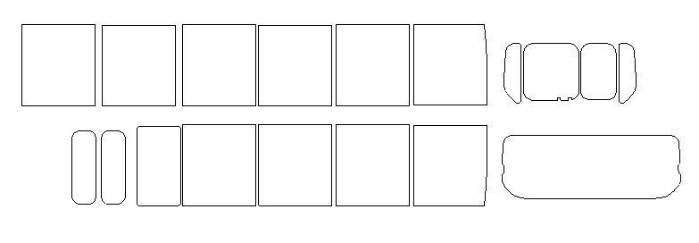コースターXZB60 XZB70カット済みカーフィルム(リンテックプレミアムシリーズスモークIKCシルフィード)拍卖
