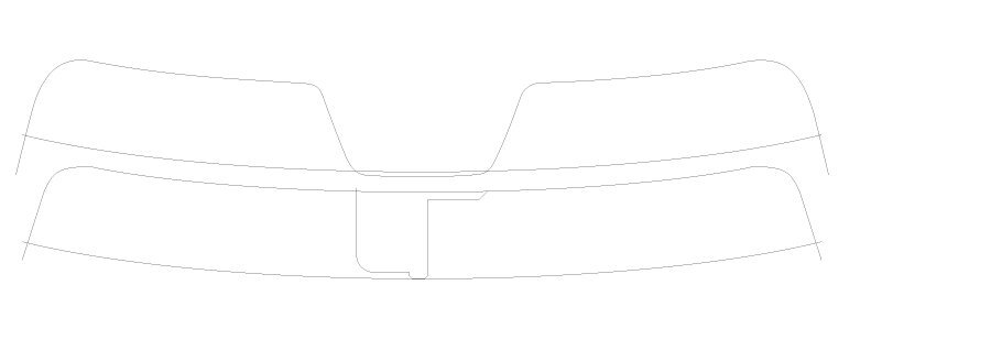 レクサスLS F40系 H18.9~カット済みトップシェード(ハチマキ)フィルム拍卖